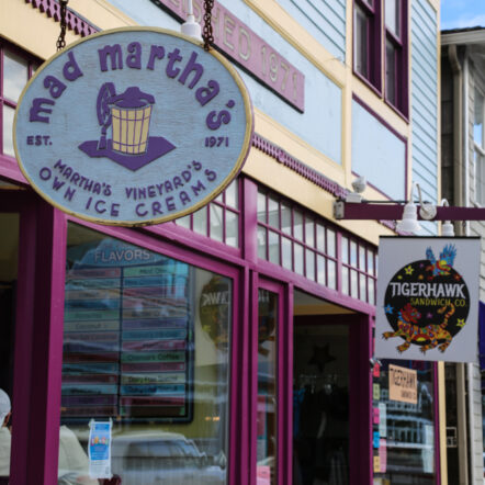 Storefront of Mad Martha's ice cream shop