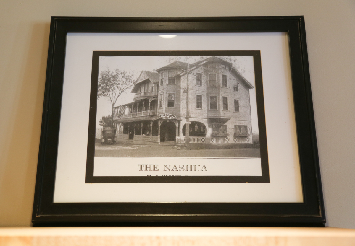 Framed historic photo of The Morgan Hotel
