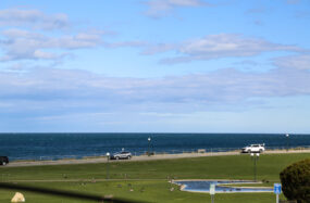 Cars in the Ocean Park near the Hotel