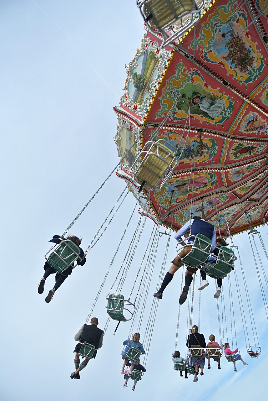 Swing ride at a fair