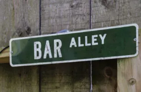 Bar Alley street sign